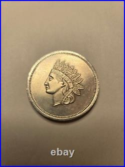American Indian Set Three 1 Oz. 999 Fine Silver Rounds Two 1/4 Oz Square Buffalo