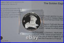 Andorra Fabulous 15 Collection F 15 Fine silver 2013 Golden Eagle, certificate