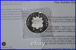 Andorra Fabulous 15 Collection F 15 Fine silver 2013 Golden Eagle, certificate