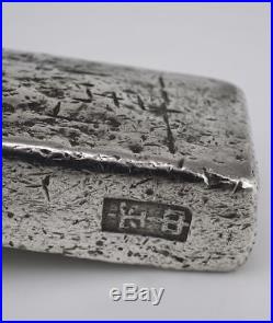 Annam Vietnam 10 Lang solid silver bar sycee 383grms 1800s