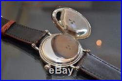 Antique 1906 IWC solid silver half hunter WW1 trench watch fully original