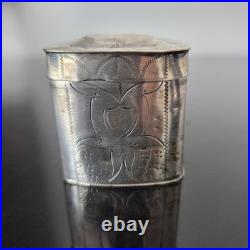 Antique Dutch Solid Silver Pill Box Antique Dutch Solid Silver Pill Box