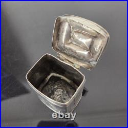 Antique Dutch Solid Silver Pill Box Antique Dutch Solid Silver Pill Box