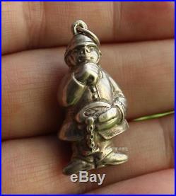 Antique Hallmarked Solid Silver Charm THE POLICEMAN c. 1910