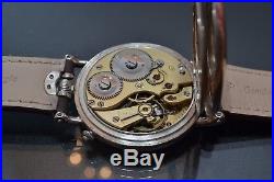 Antique IWC WW1 military pilot's men's watch solid silver