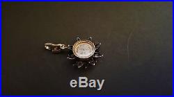 Antique Ladies Victorian Solid Silver French Paste Crystal Locket Pendant