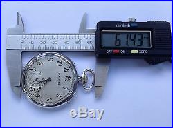 Antique Longines Pocket watch Solid Silver EFCO with Chain Mint Condition