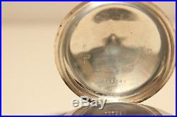 Antique Rare Beautiful Germany Solid Silver Men's Mechanical Watch Junghans 15