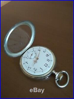 Antique Rare Iwc -jwc- Watch Co, Schaffhausen Solid Silver Pocket Watch