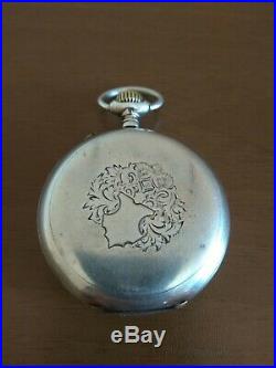 Antique Rare Iwc -jwc- Watch Co, Schaffhausen Solid Silver Pocket Watch