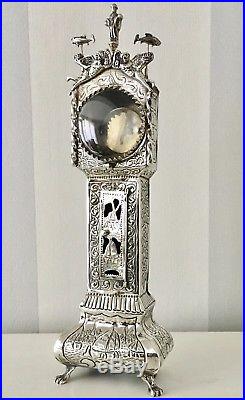 Antique Solid silver Dutch pocket watch stand