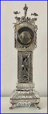 Antique Solid silver Dutch pocket watch stand
