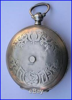 Antique Stambul/tunel Solid Silver Key Wind Pocket Watch Ottoman Empire Market