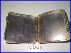 Antique Sterling Silver Cigarette Case hallmarked 90.3 Grams bullion lot 1