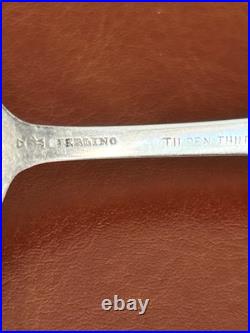 Antique Tilden Thurber & Co Small Serving Bullion Spoon Acid Etched Flower 18 G Antique Tilden Thurber & Co Small Serving Bullion Spoon Acid Etched Flower 18 G