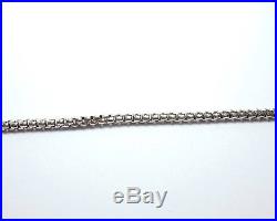 Antique Victorian 925 Sterling Silver Fancy Link Solid Necklace Chain 24.8g 17