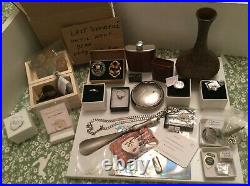 Antique/Vintage/modern JobLot- SOLID SILVER AND SOLID GOLD+BULLION+COINS & MORE