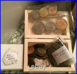 Antique/Vintage/modern JobLot- SOLID SILVER AND SOLID GOLD+BULLION+COINS & MORE