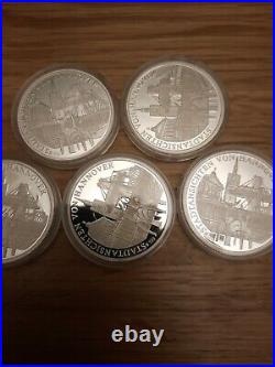 Around 100g. 999 Solid Silver Proof In Rounds / Coins (12)