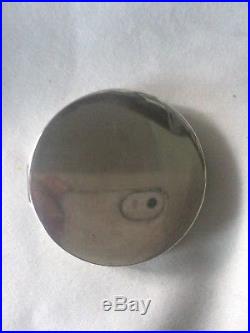 Art Deco Solid Silver Guilloche Enamel Powder Compact. H&H Ld. Birmingham 1930