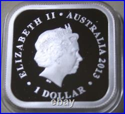 Australia 4x1 Dollar 2013 Silver Square 4x1 Oz F6768 Australian Seasons Series