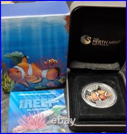 Australian 1/2 OZ 2010 Solid Silver Sea Life Clownfish