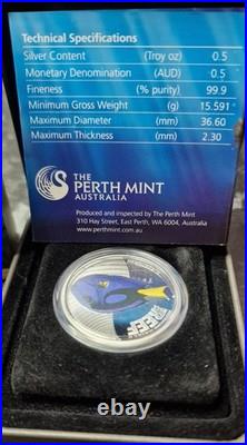 Australian 1/2 Oz Solid Silver 2012 Sea Life Surgeonfish