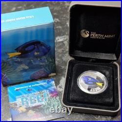 Australian 1/2 Oz Solid Silver 2012 Sea Life Surgeonfish
