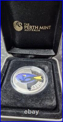 Australian 1/2 Oz Solid Silver 2012 Sea Life Surgeonfish