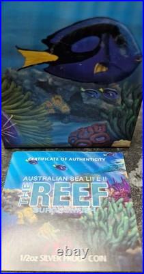 Australian 1/2 Oz Solid Silver 2012 Sea Life Surgeonfish