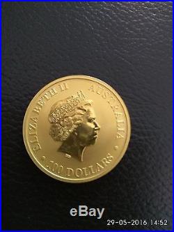 Australian Kangaroo 2012 1oz. Solid Gold Coin, 100 Dollars