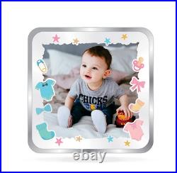 BIS Hallmarked Personalised Silver Square Coin New Born Baby Boy 999 Pure 20 gm BIS Hallmarked Personalised Silver Square Coin New Born Baby Boy 999 Pure 20 gm