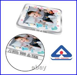 BIS Hallmarked Personalised Silver Square Coin New Born Baby Boy 999 Pure 20 gm BIS Hallmarked Personalised Silver Square Coin New Born Baby Boy 999 Pure 20 gm
