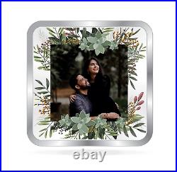 BIS Hallmarked Personalised Silver Square Coin Newly Married 999 Pure 20 gm