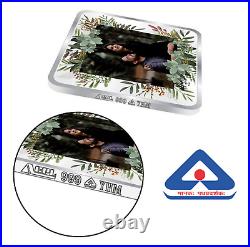 BIS Hallmarked Personalised Silver Square Coin Newly Married 999 Pure 20 gm