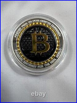 BITCOIN Guardian 1 oz. 999 Solid Silver Proof Round Colorized Coin COA