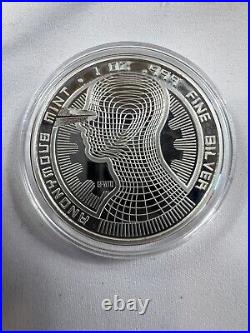 BITCOIN Guardian 1 oz. 999 Solid Silver Proof Round Colorized Coin COA