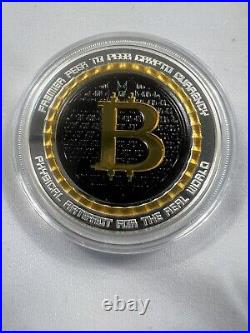 BITCOIN VALUE CONVERSION 1 oz. 999 Solid Silver Proof Round Colorized Coin COA