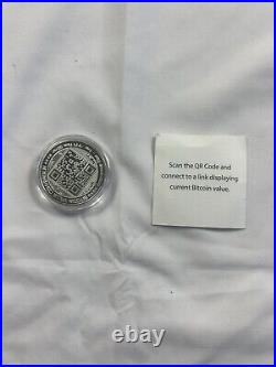 BITCOIN VALUE CONVERSION 1 oz. 999 Solid Silver Proof Round Colorized Coin COA