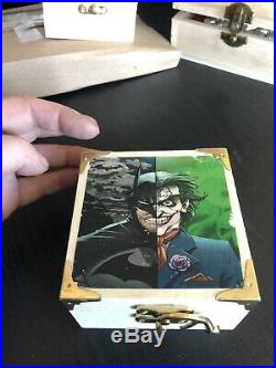 Batman And Joker Hand Poured. 999 Solid Silver Ingots 4.5oz Each 9 Ozt Total