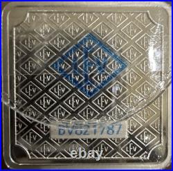Beautiful 1 oz GEIGER EDELMETALLE. 999 Silver Square Bar Made in Germany