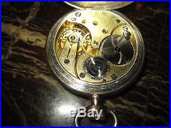 Beautiful Antique Solid Silver Swiss Made OMEGA pocket watch