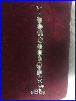 Beautiful SILPADA EXEMPLAR Multi Stone Link Bracelet SOLID STERLING SILVER B2790