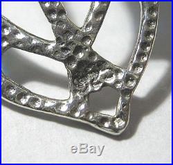 Beautiful Solid Silver Art Nouveau Plique-à-jour Dragonfly Bangle Cuff Bracelet