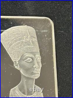 Belarus 20 Roubles 925 Silver Queen Nefertiti 2010 Rectangular Coin With COA