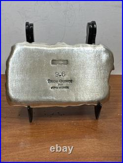 Big City Bullion BCB Prospector & Donkey 9.6 Oz Hand Poured Fine Silver Art Bar