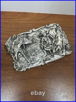 Big City Bullion BCB Prospector & Donkey 9.6 Oz Hand Poured Fine Silver Art Bar
