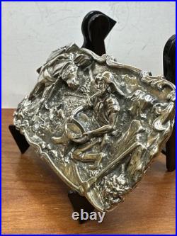 Big City Bullion BCB Prospector & Donkey 9.6 Oz Hand Poured Fine Silver Art Bar