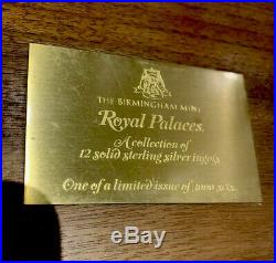 Birmingham Mint Royal Palaces 12 Solid Silver Sterling Silver Ingots