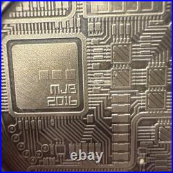 Bitcoin Proof 1 oz. 999 fine Solid silver commemorative AOCS 2016 with COA #/1000